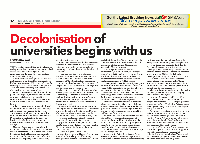 Decolonisation begins with us
